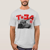 T-34-85 Sovjet-middeltank T-shirt (Voorkant)