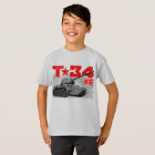 T-34-85 Sovjet-middeltank T-shirt (Voorkant volledig)