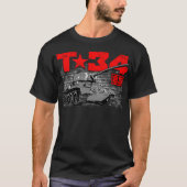 T-34-85 Sovjet-middeltank T-shirt (Voorkant)