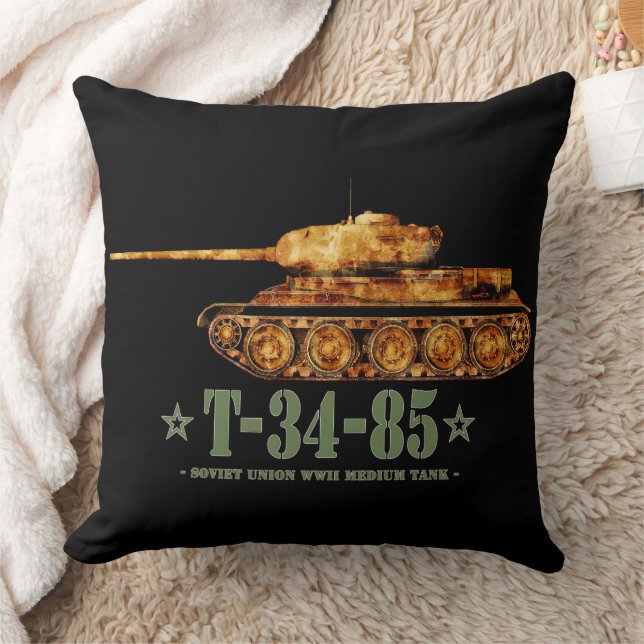 T-34-85 Tweede Wereldoorlog Sovjet-middentank WOII Kussen (Deken)