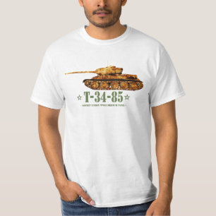 T-34-85 Tweede Wereldoorlog Sovjet-middentank WOII T-shirt