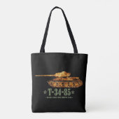 T-34-85 Tweede Wereldoorlog Sovjet-middentank WOII Tote Bag (Achterkant)
