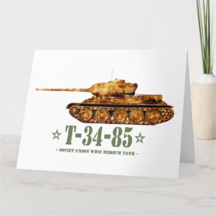 T-34-85 Tweede Wereldoorlog Tweede Wereldoorlog So Bedankkaart