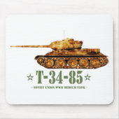 T-34-85 Tweede Wereldoorlog Tweede Wereldoorlog So Muismat (Voorkant)