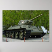 T-34 tank poster (Voorkant)