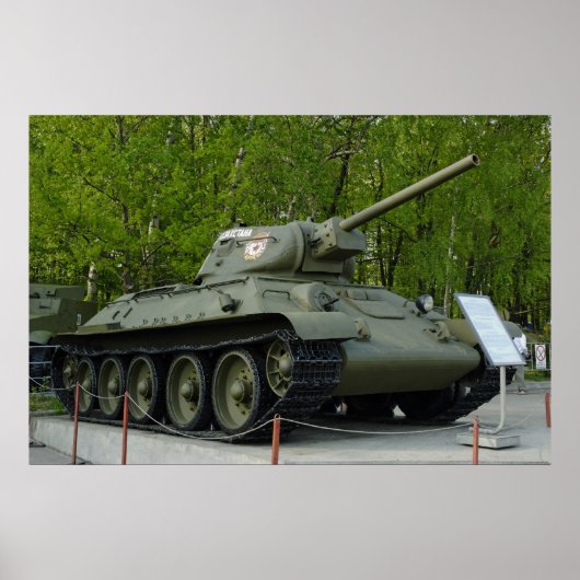 T-34 tank poster (Voorkant)