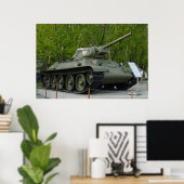T-34 tank poster (Thuiskantoor)