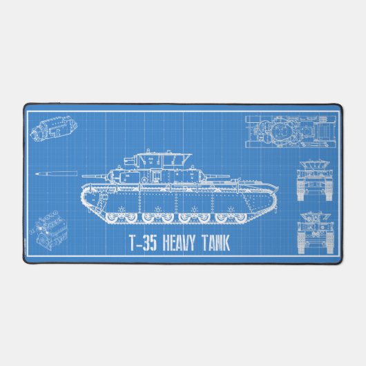 T-35 Tank Bureaumat (Voorkant)