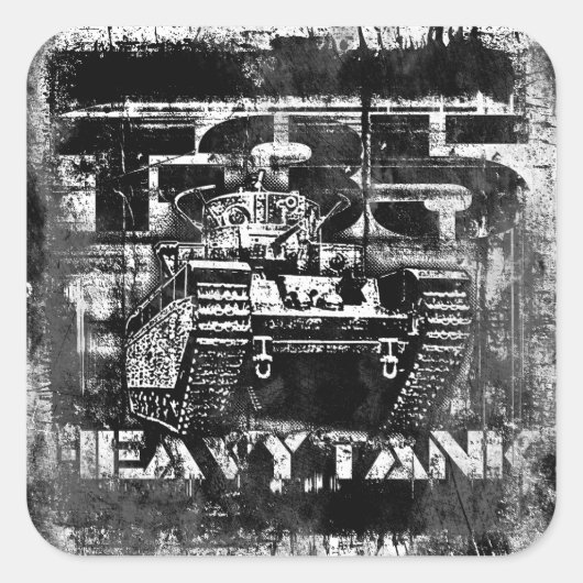 T-35 Vierkante Sticker (Voorkant)