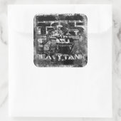 T-35 Vierkante Sticker (Tas)