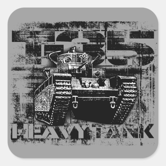 T-35 Vierkante Stickers (Voorkant)