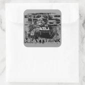 T-35 Vierkante Stickers (Tas)