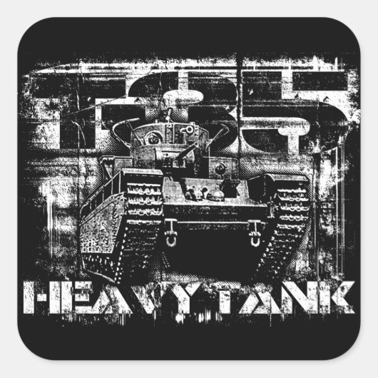 T-35 Vierkante Stickers (Voorkant)