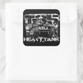 T-35 Vierkante Stickers (Tas)