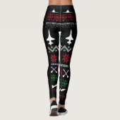 T-38 Kerstmis-Leggings Leggings (Achterkant)