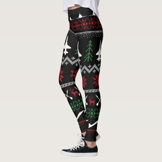 T-38 Kerstmis-Leggings Leggings (Links)