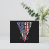 T-38 Talon Militaire straalvliegtuig Patriotic Tra Briefkaart (Staand voorkant)