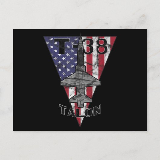 T-38 Talon Militaire straalvliegtuig Patriotic Tra Briefkaart (Voorkant)