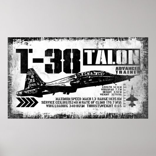 T-38 Talon Poster (Voorkant)