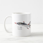 T-38 Vliegtuig Talon Jet Trainer Koffiemok (Links)