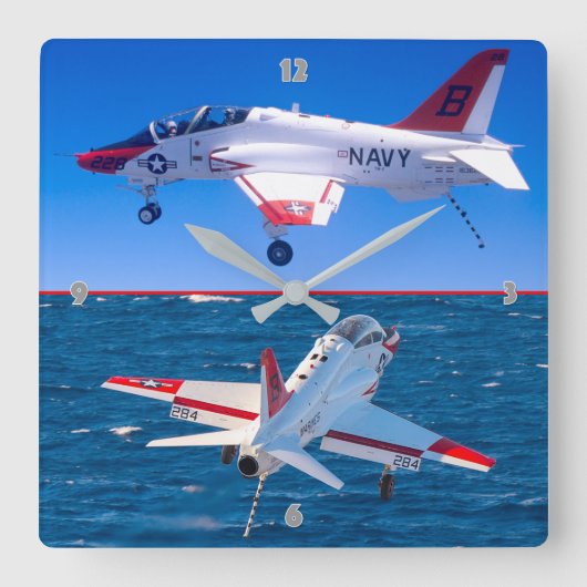 T-45 GOSHAWK VIERKANTE KLOK (Voorkant)