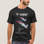 T-45C Goshawk Redhawks USAF Navy Training Vliegtui T-shirt (Voorkant)