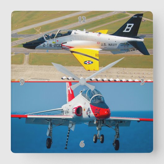 T-45C GOSHAWK VIERKANTE KLOK (Voorkant)