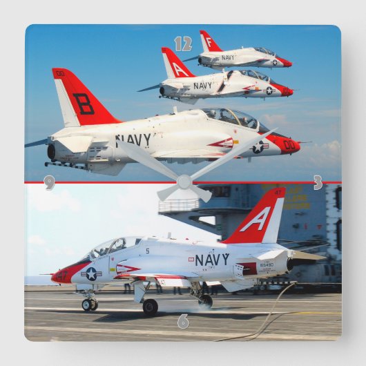 T-45C GOSHAWK VIERKANTE KLOK (Voorkant)