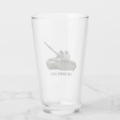 T-62 Model 1972 Main Battle Tank pint glas (Achterkant)
