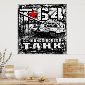 T-64 Hoofdslagtank Poster (Keuken)
