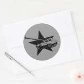 T-64 Hoofdslagtank Ronde Sticker (Envelop)