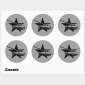 T-64 Hoofdslagtank Ronde Sticker (Vel)