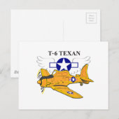 T-6 Texan Briefkaart (Voorkant / Achterkant)