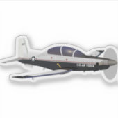 T-6 Texan II Trainer Vliegtuig Sticker (Voorkant)