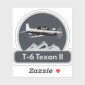 T-6 Texan II Trainer Vliegtuig Sticker (Vel)
