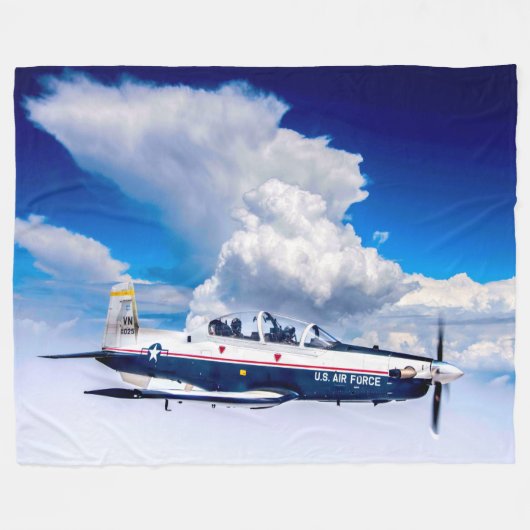 T-6A TEXAN II FLEECE DEKEN (Voorkant (Horizontaal))