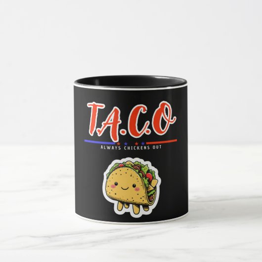 T.A.C.O. - Altijd kippen uit | Grappige Schattigee Mok (Midden)