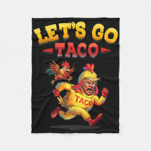 T.a.c.o Funny Let's Go Taco Shirt Mannen Vrouwen Fleece Deken