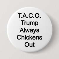 T.A.C.O. Trump heeft altijd kippen uit