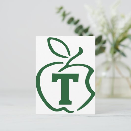 T-appel Briefkaart (Staand voorkant)