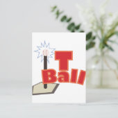 T-Ball Briefkaart (Staand voorkant)