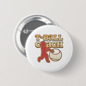 T-Ball-coach Ronde Button 5,7 Cm (Voorkant /achterkant)