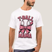 T-Ball Mama Moederdag T-shirt (Voorkant)