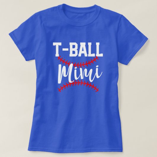 T-Ball Mimi Womens Baseball Grandma Game Gift T-shirt (Design voorkant)