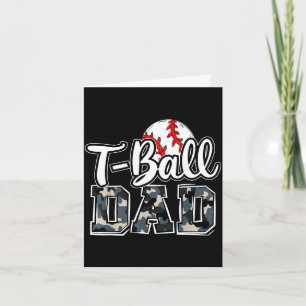 T-ball vader familie camouflage spel dag vaderdag kaart