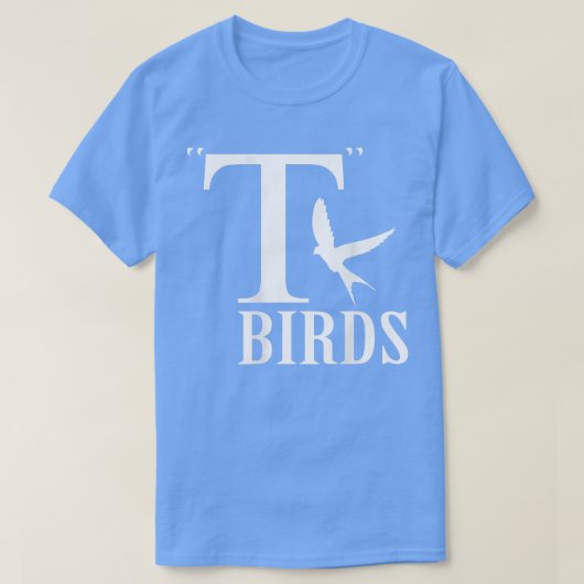 T Bird Funny Halloween Costume rocker 1950s Print T-shirt (Design voorkant)