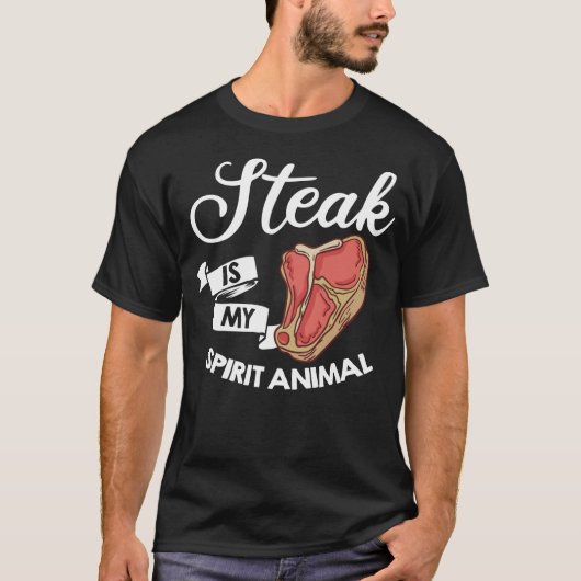 T-Bone Steak Gift Ribeye House T-shirt (Voorkant)