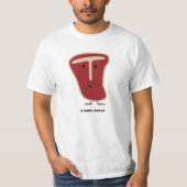 T-Bone Steak Value-shirt T-shirt (Voorkant)
