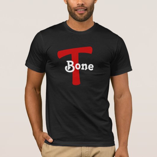 T Bone T-Bone RED MARK DESIGN T-Shirt NICKNAME (Voorkant)