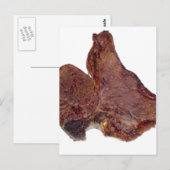 T-bonesteak Briefkaart (Voorkant / Achterkant)